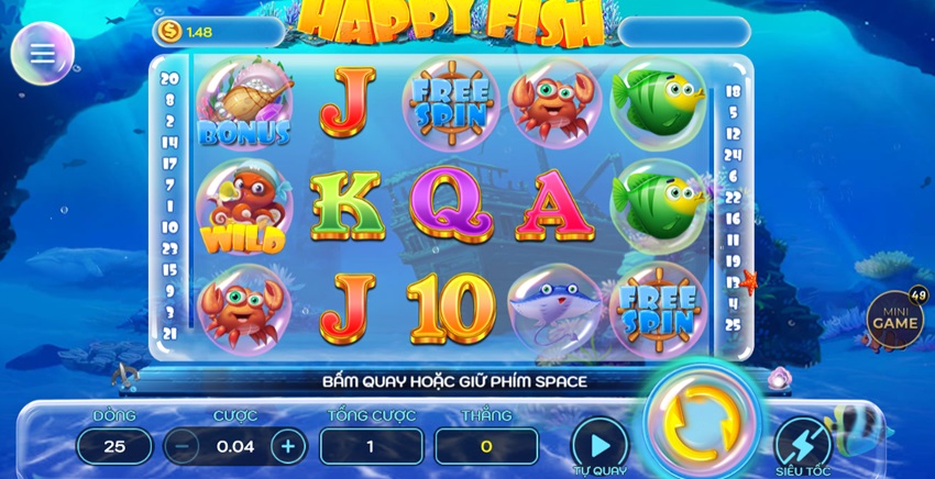 Tinh nang game Happy Fish Fb88